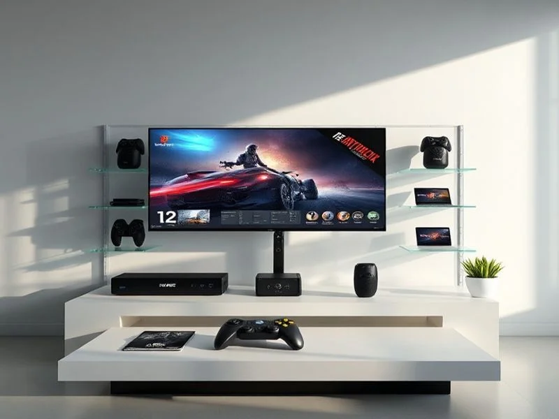 An ethereal forest bathed in moonlight with glowing runes on ancient trees.